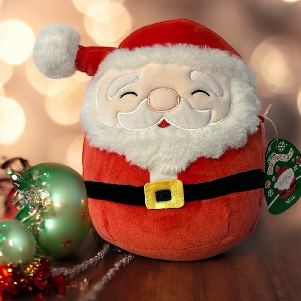 Squishmallows Christmas Santa Claus Nick NEW plushie or holiday decor 8”
